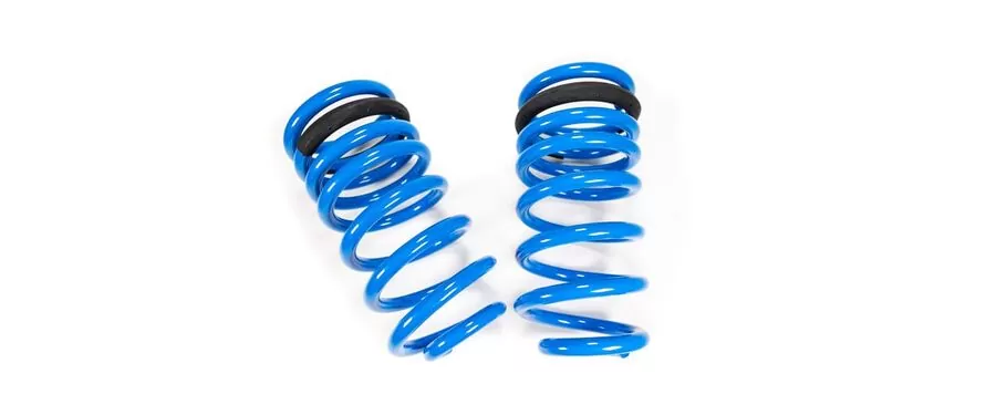 Durable blue powder coat ensures the CS Lowering Springs will retain their finish for years to com