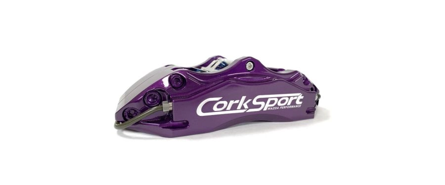 purple mazdaspeed mazda 3 rear brake kit caliper with parking mechanism