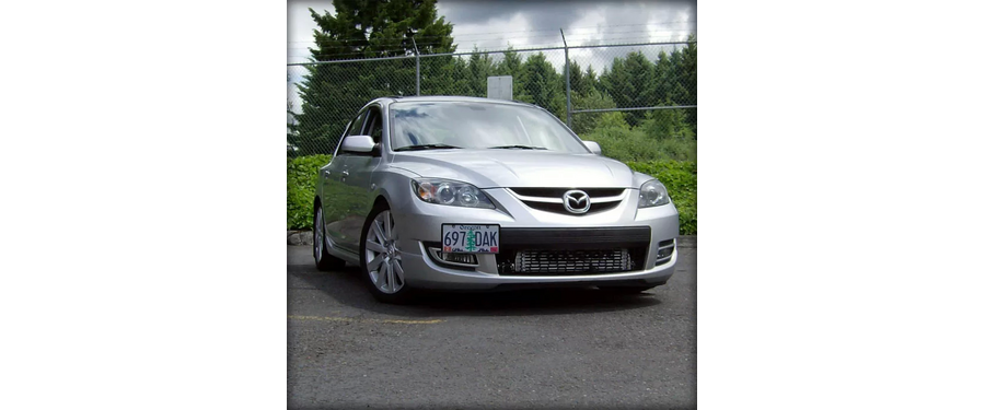 mazdaspeed3 license plate relocation kit