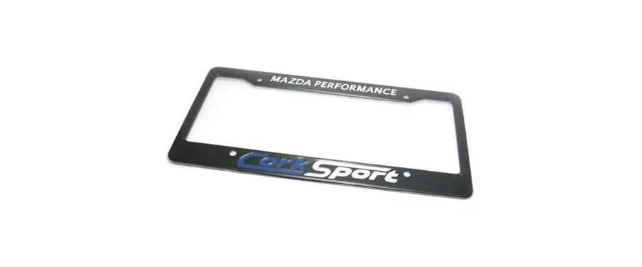 Mazda number shop plate frame